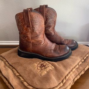 Ariat Fatbaby Western Boots Saddle W/Throw Blanket